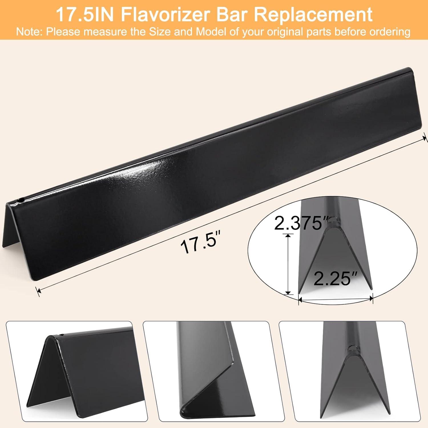Flavorizer Bars for Weber Spirit E310 310 Grill Parts, Porcelain-Enameled Flavor Bars Replacement for Weber Spirit 300 Series Grill with UP-Front Controls 15.3 inch Set of 5