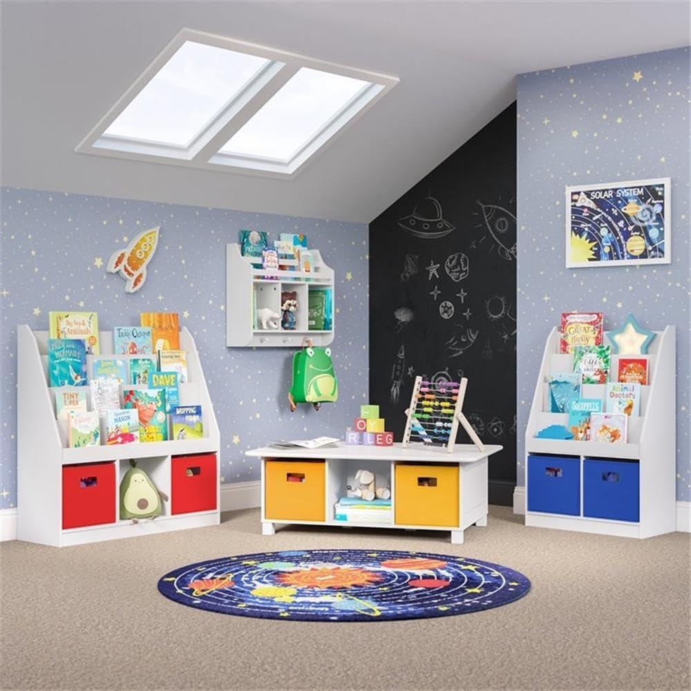 RiverRidge Home RiverRidge Kids Desk, Activity and Play Table with 6 Storage Cubbies