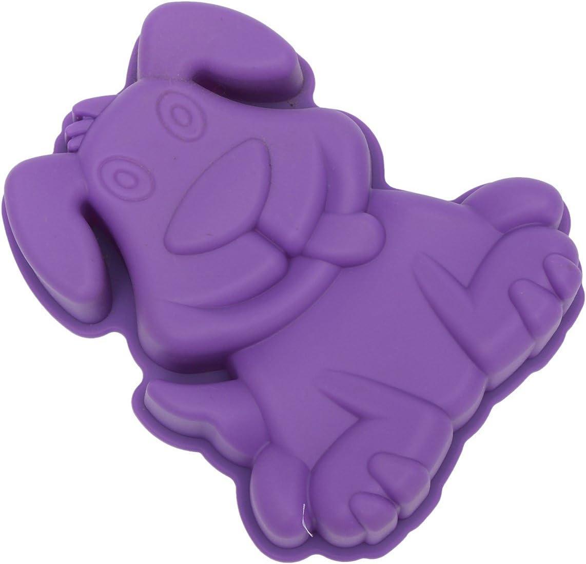 Dog Baking Mold Dog Non-stick Silicone Pan Mold for Cake, Muffin, Loaf, Bread, Toast, Mousse, Scone (Random Color)