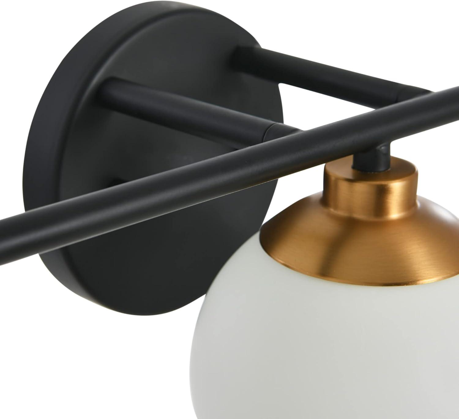 Robert Stevenson Lighting Lorne Metal and Frosted Glass 3-Light Vanity Light Chrome: ETL Listed, Modern Wall Fixture