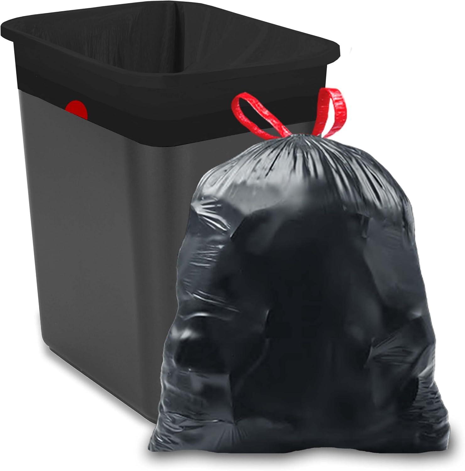 Ultrasac 8 Gallon Black Plastic Trash Bags - Pack of 400