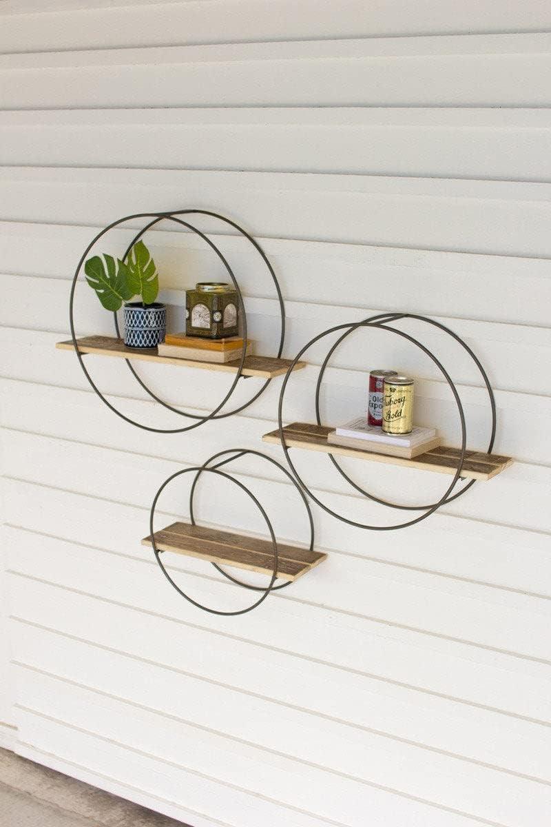 Kalalou 3 Piece Round Accent Shelf