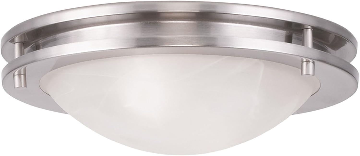 Livex Lighting Ariel 2 - Light Flush Mount in  Brushed Nickel