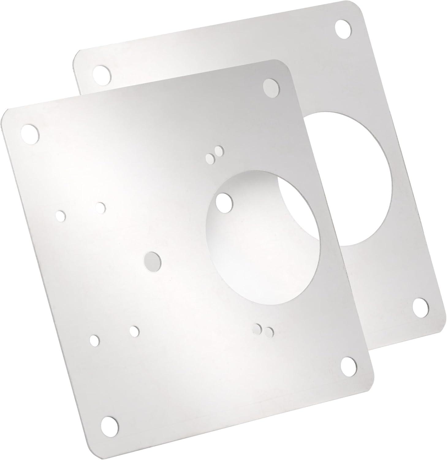 Satin Nickel Steel Cabinet Hinge Repair Plates