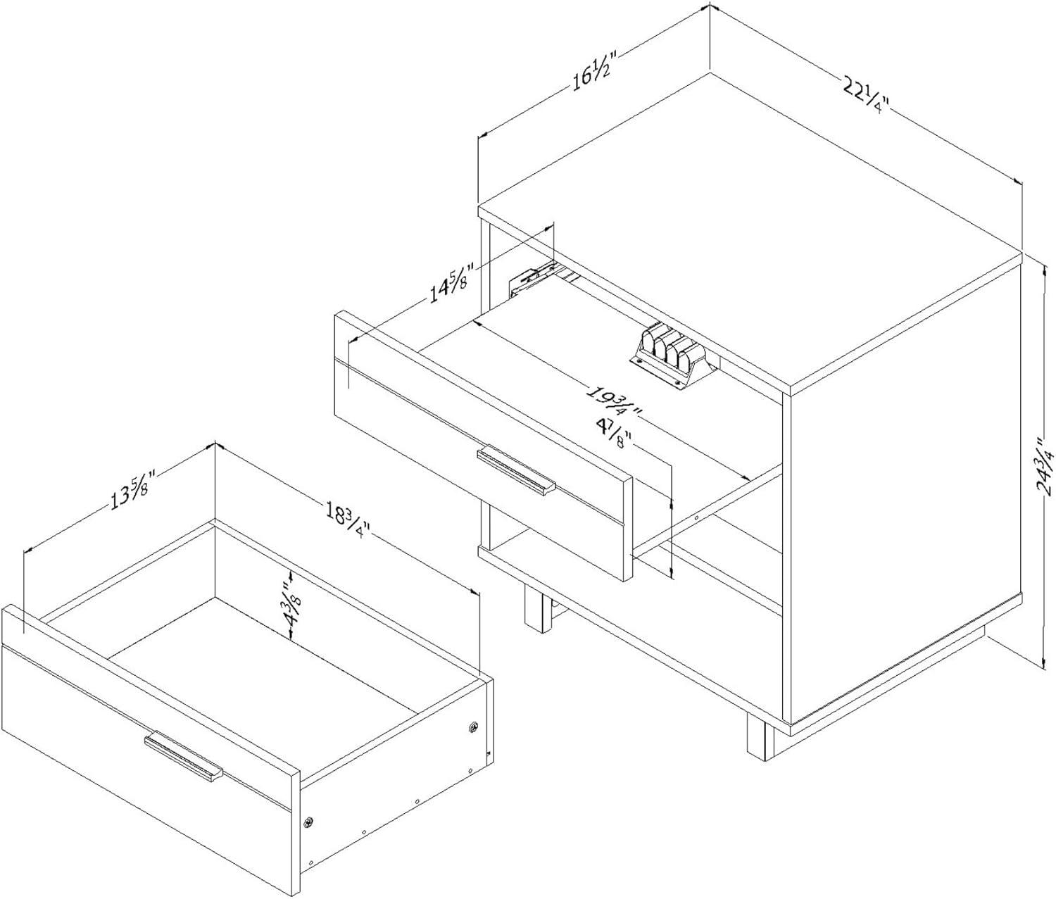 Fynn 1 Drawer Nightstand