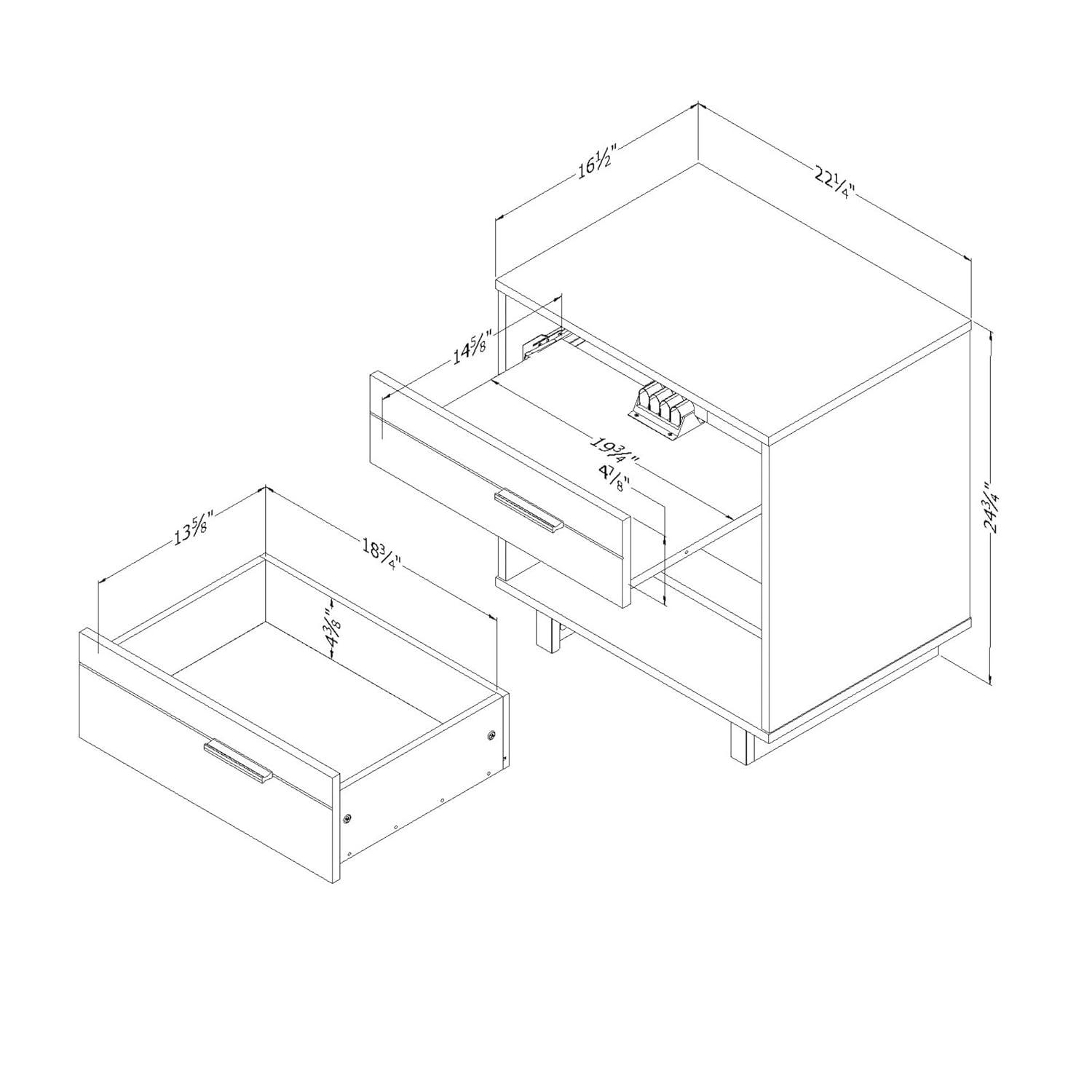 Fynn 1 Drawer Nightstand