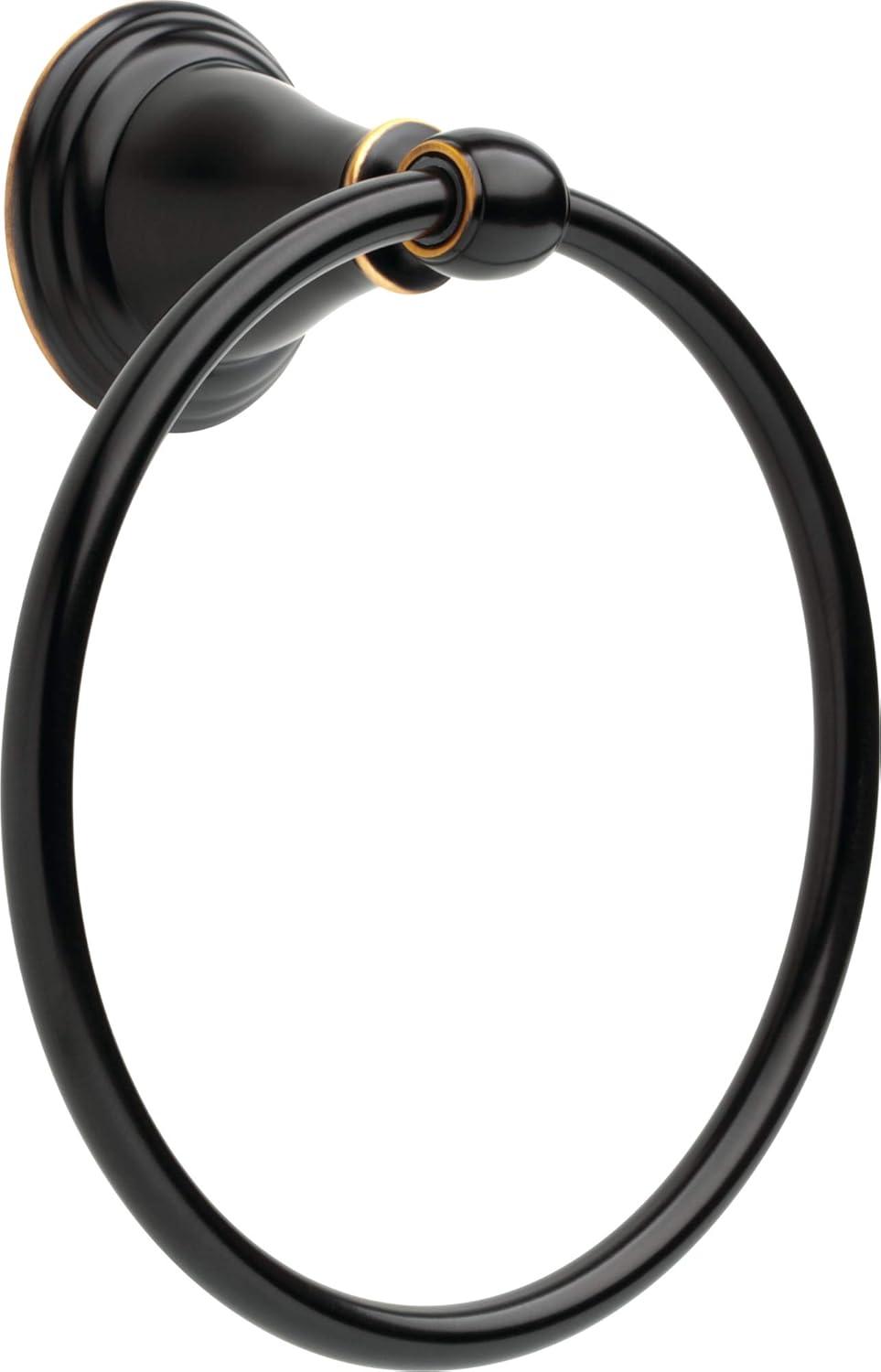 Windemere Wall Mount Round Closed Towel Ring Bath Hardware Accessory