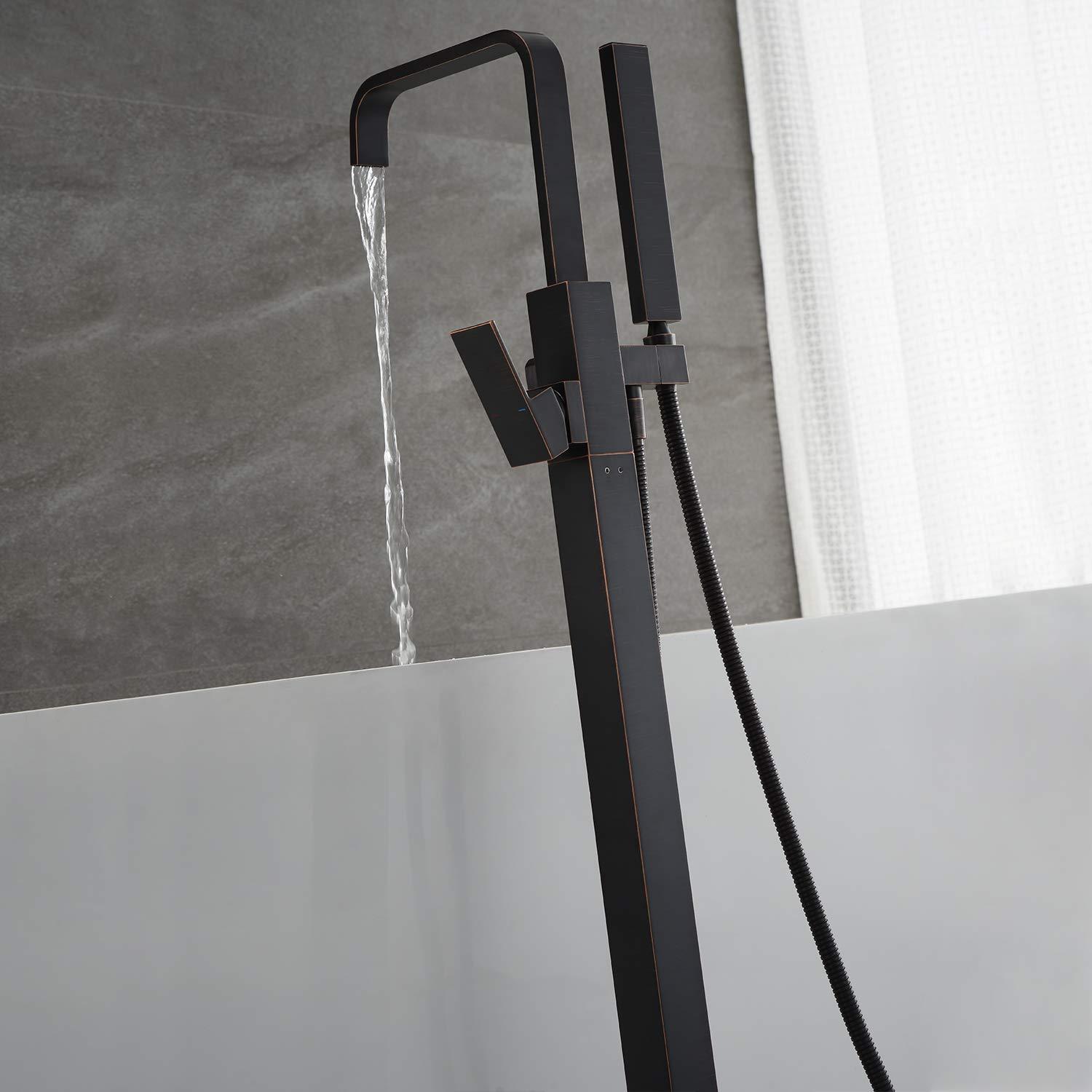 Bathroom Freestanding Tub Filler with Diverter