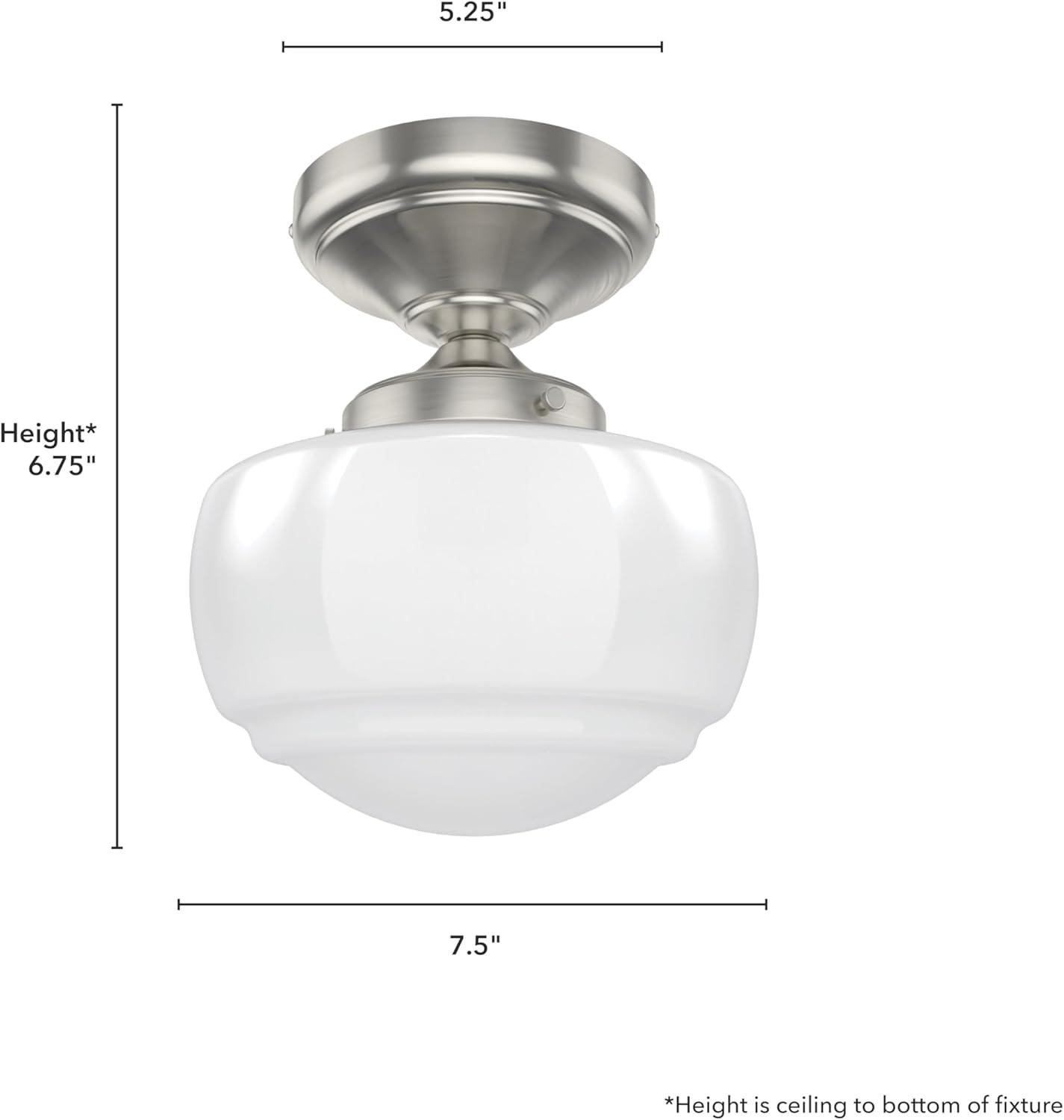 Hunter Saddle Creek 1 Light Mini Flush Mount Ceiling Light Fixture