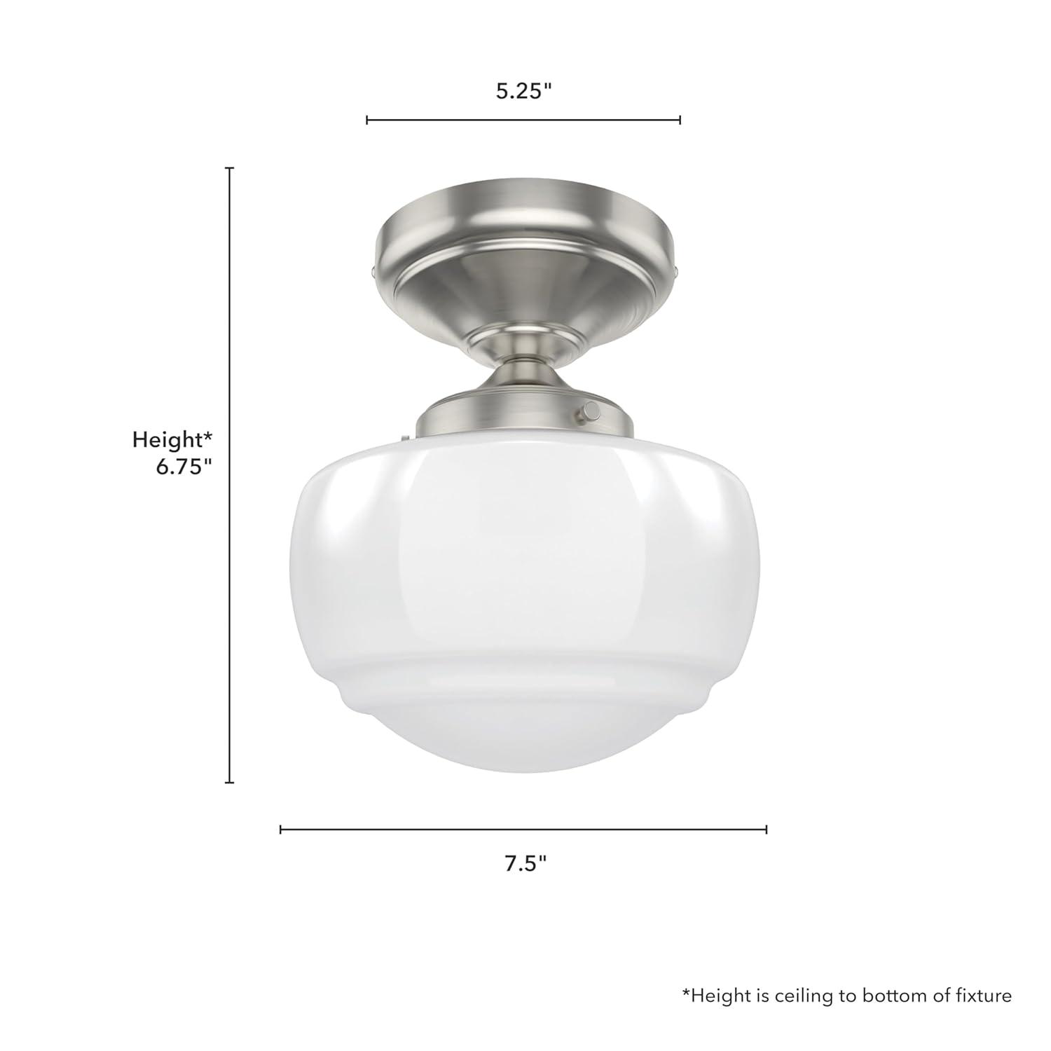 Hunter Fan Hunter Saddle Creek 1 Light Mini Flush Mount Ceiling Light Fixture
