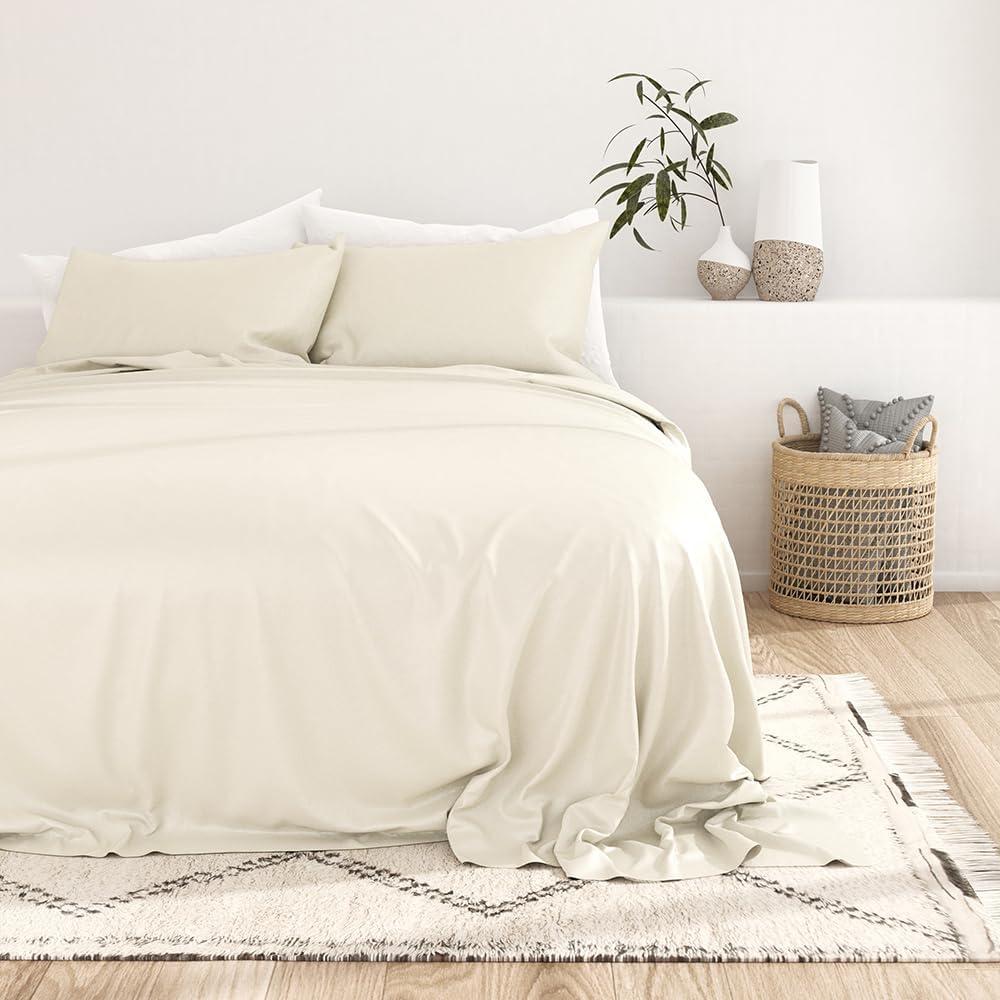 RE/FINE™ Sheet Set Cooling 100% Rayon From Bamboo Silky Soft Bedding