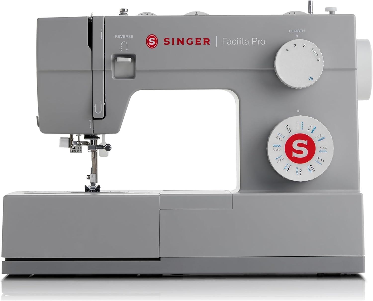 Singer Heavy Duty Gray Mechanical Sewing Machine with Accessories