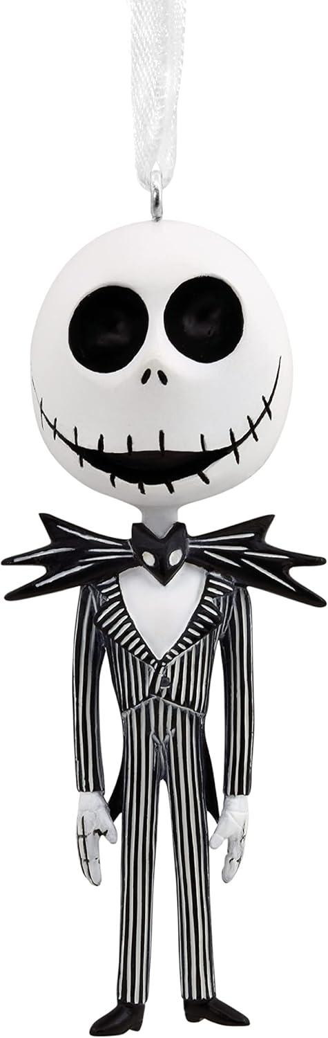 Jack Skellington Black and White Resin Hanging Ornament