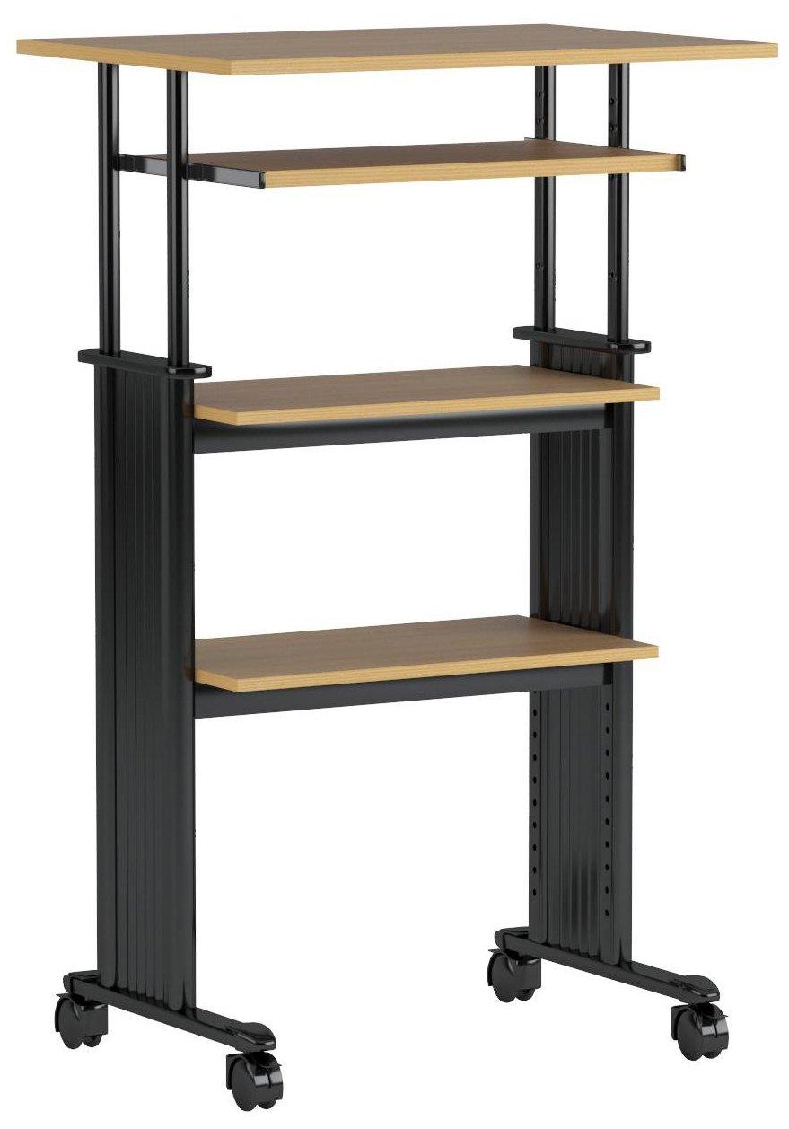 MUV Adjustable Stand-Up Workstation AV Cart