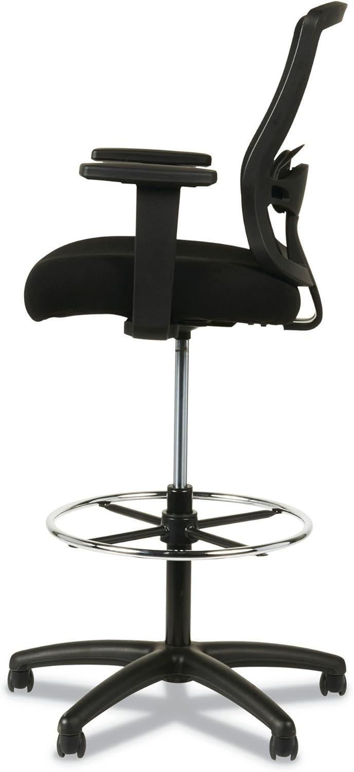 Alera Alera Etros Series Mesh Stool, Supports Up to 275 lb, 25.19" to 35.23" Seat Height, Black