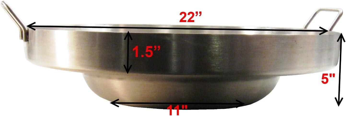 Comal 22" Stainless Steel Concave Outdoor Frying Pan