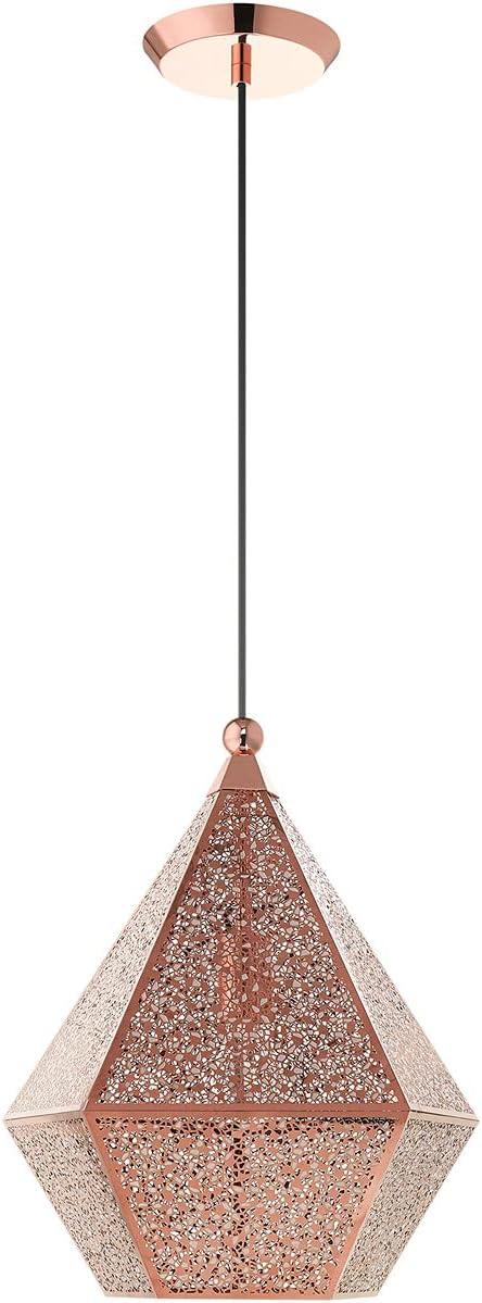 Livex Lighting Aberdeen 1 - Light Pendant in  Rose Gold