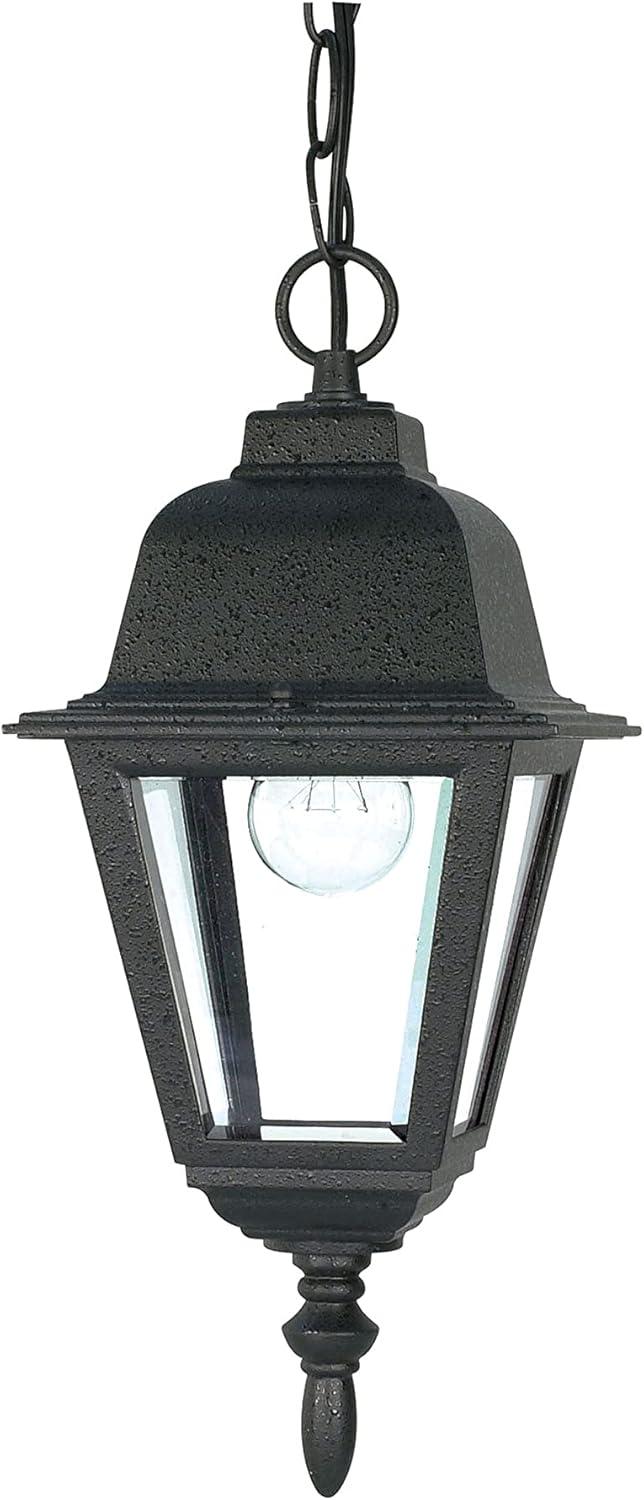 Briton Black Glass Outdoor Hanging Lantern