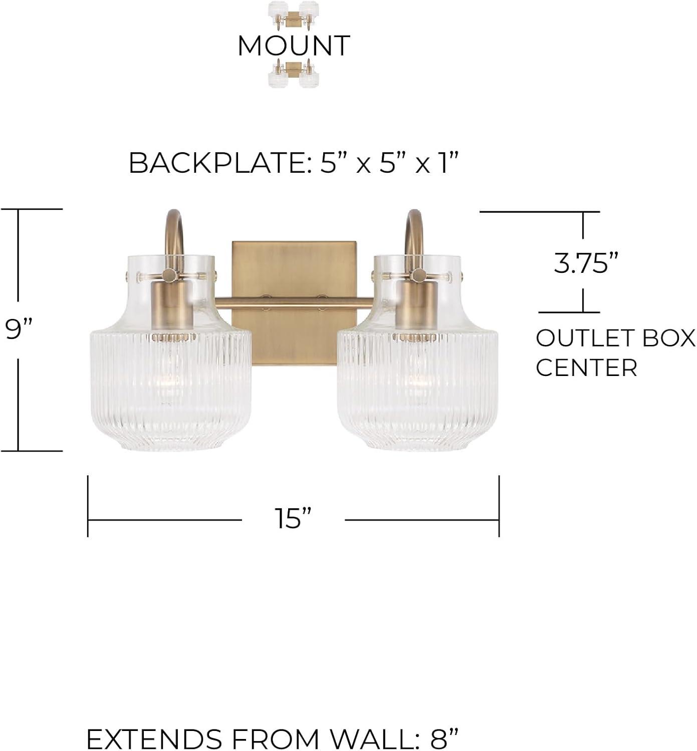 2 - Light Dimmable Vanity Light