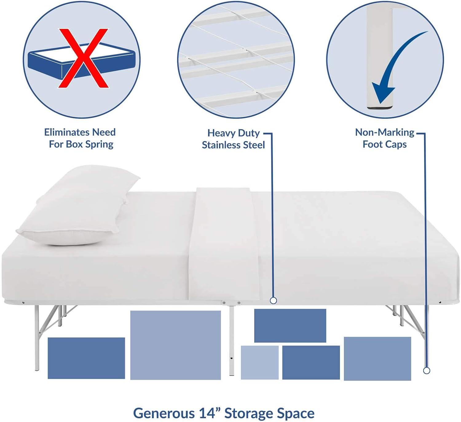 Modway Horizon Stainless Steel Bed Frame