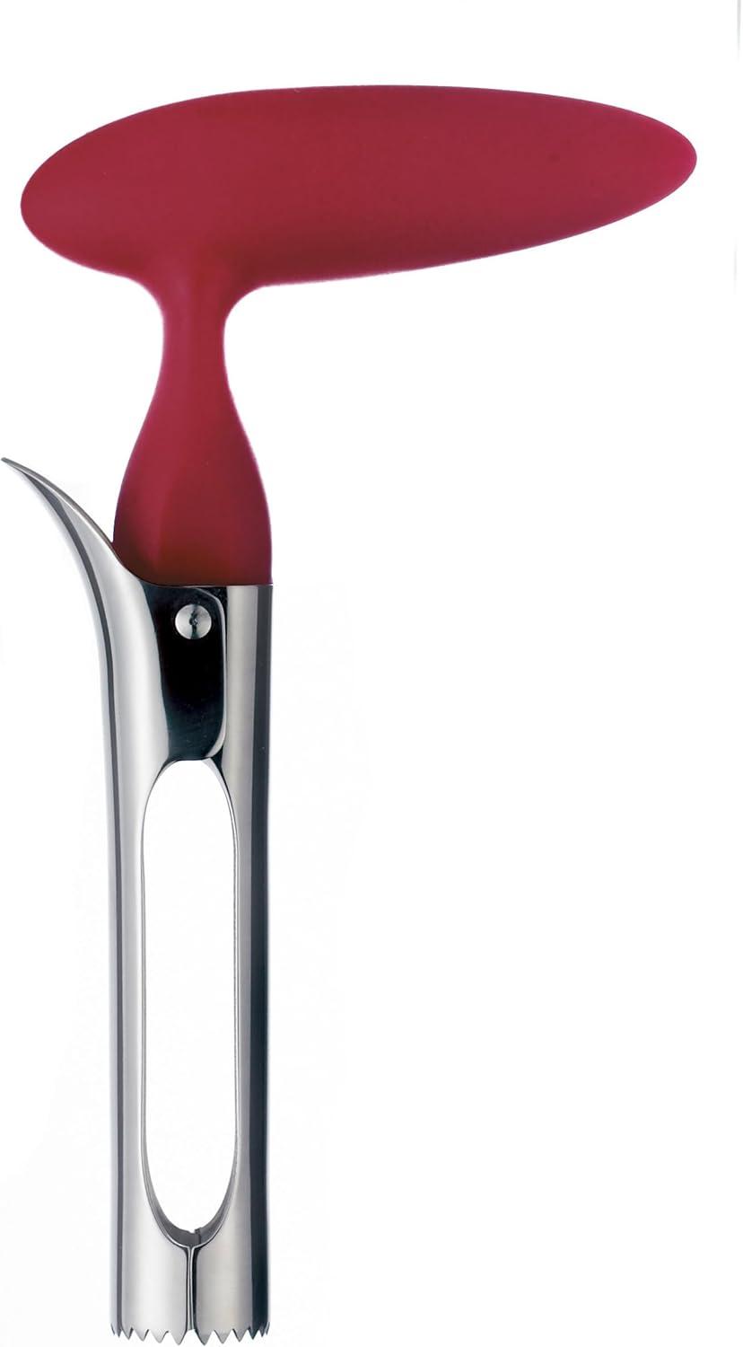 Cuisipro Apple Corer Handy Tool Ergonomic Handle Lever Release Red