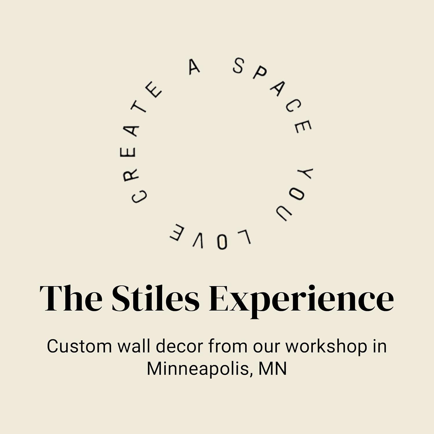 Stiles Magnetic Picture Frame, Wooden Poster Hanger with Adjustable String for Artworks and Photos, 12 Inches