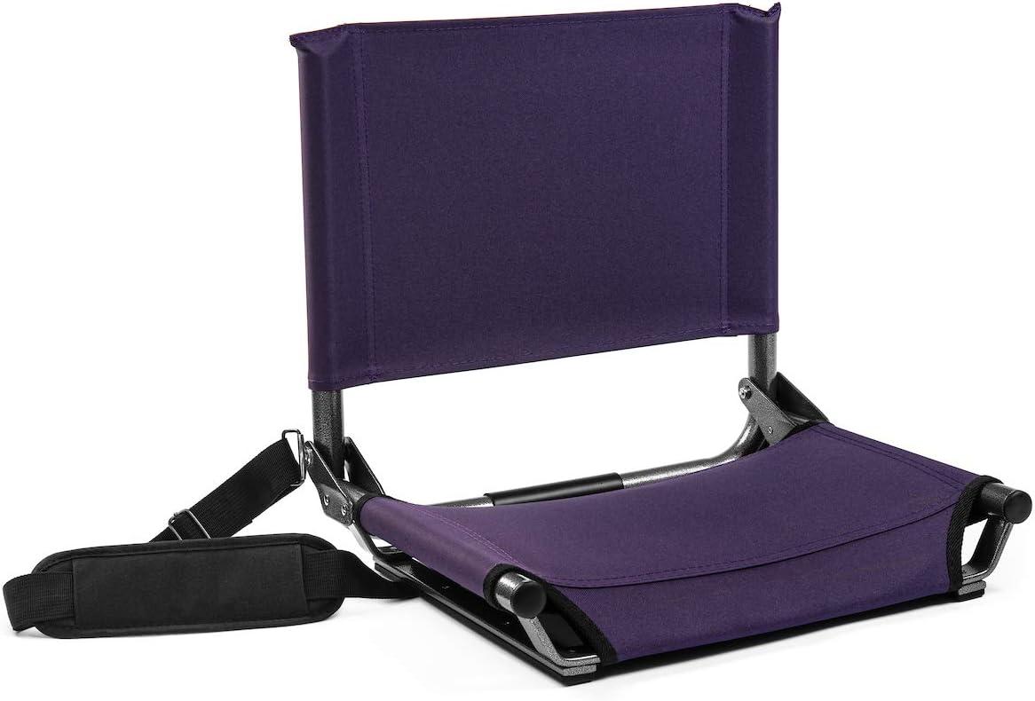 Cascade Mountain Tech Lightweight Stadium Seat for Bleachers - Purple