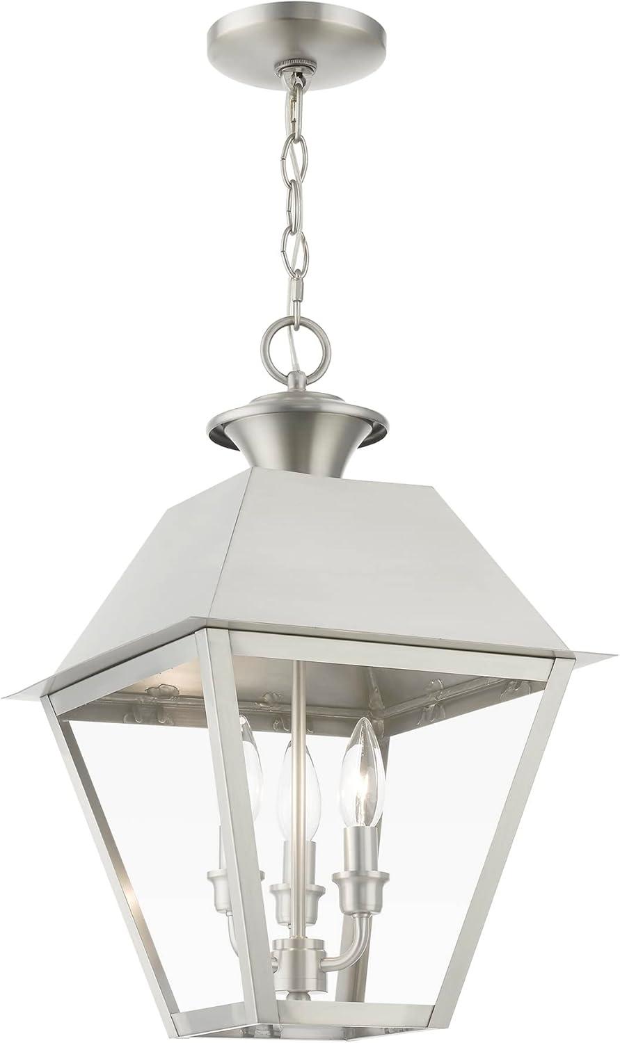 Livex Lighting Wentworth 3 - Light Pendant in  Brushed Nickel