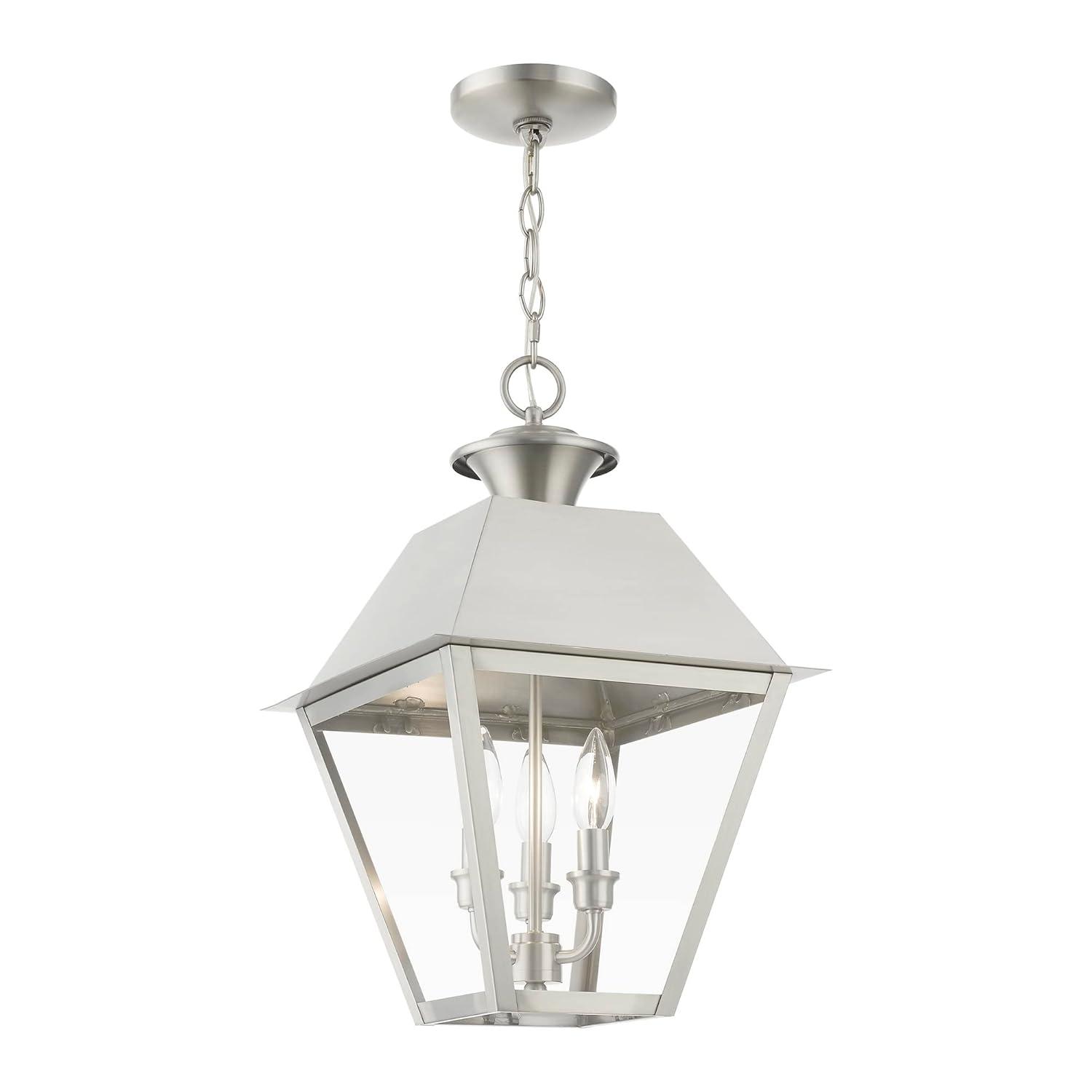 Livex Lighting Wentworth 3 - Light Pendant in  Brushed Nickel