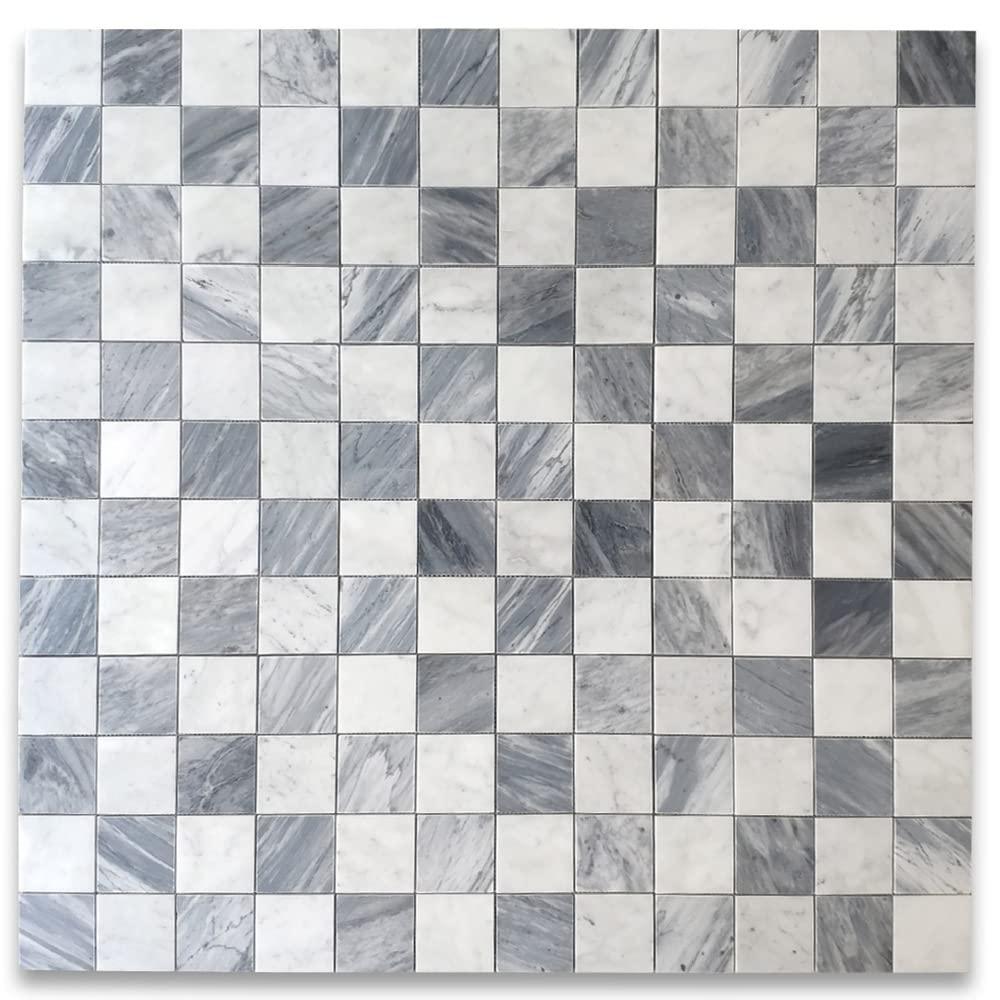 12" x 12" Marble Grid Mosaic Wall & Floor Tile