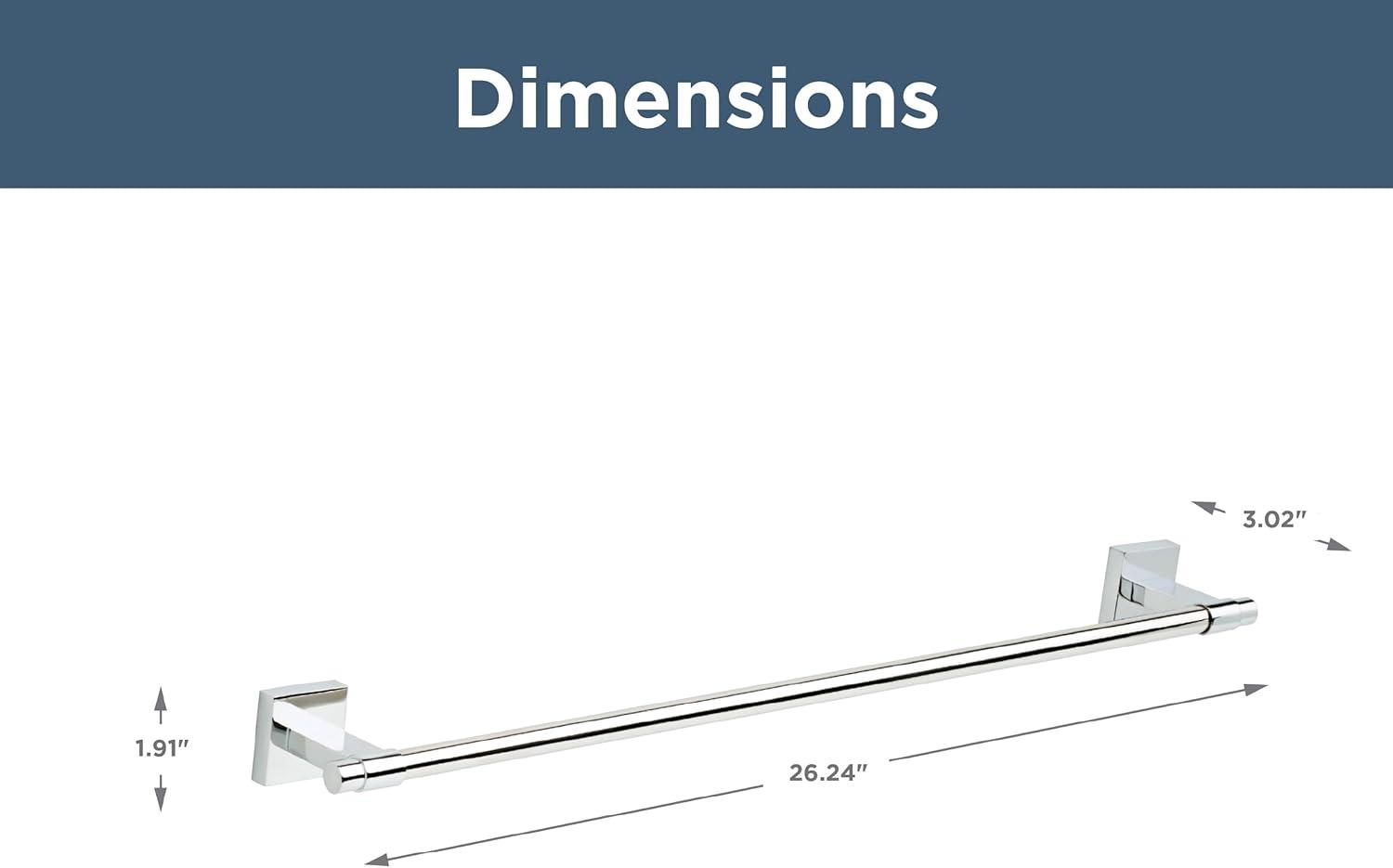 Franklin Brass Maxted 24" Wall Mounted Towel Bar MAX24-PC