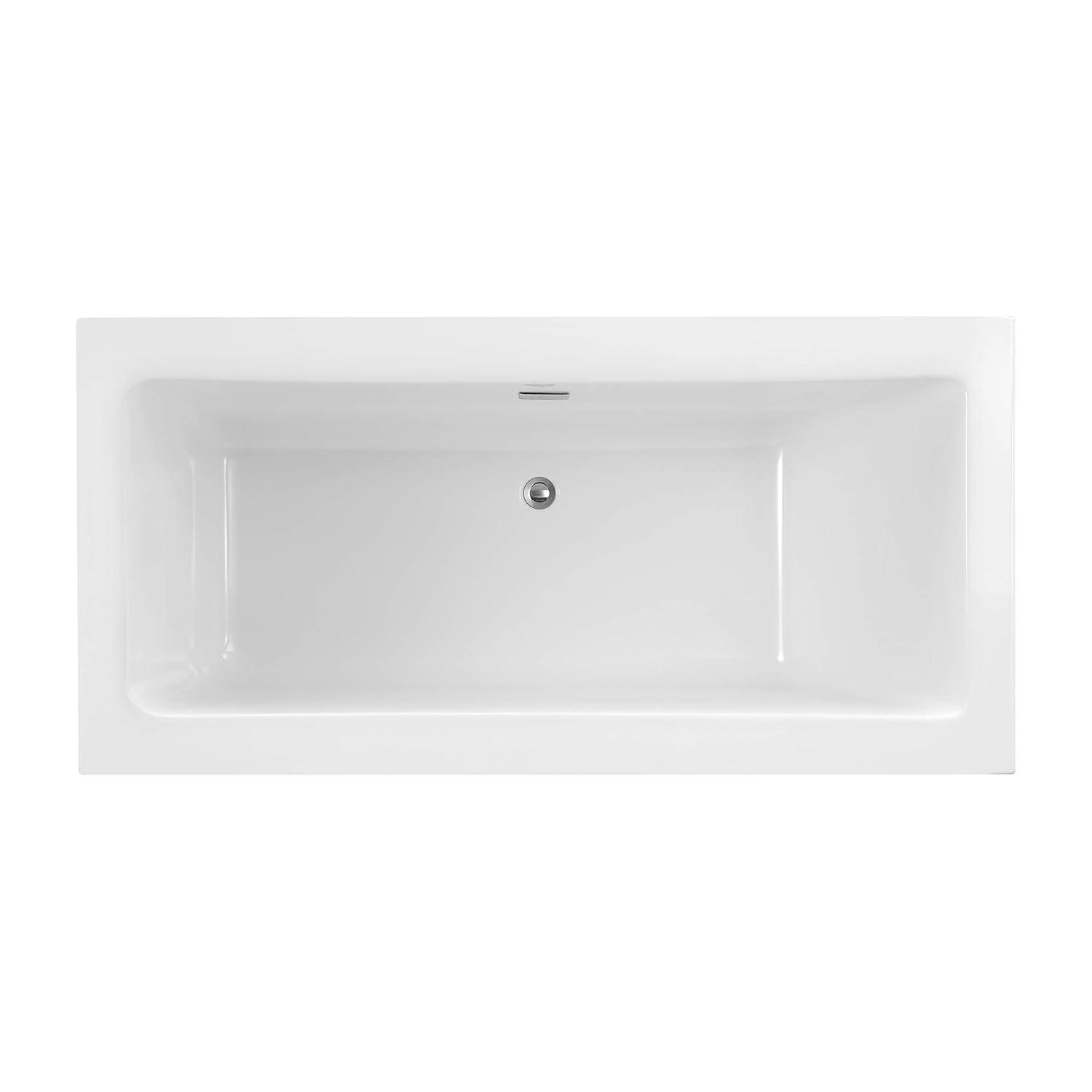 Ruby 65'' x 29.13'' Freestanding Soaking Acrylic Bathtub