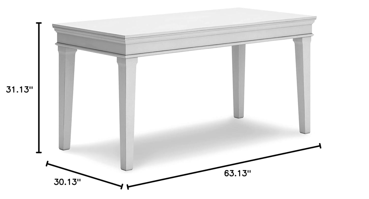 Benjara Kanwyn Solid Wood Base Writing Desk