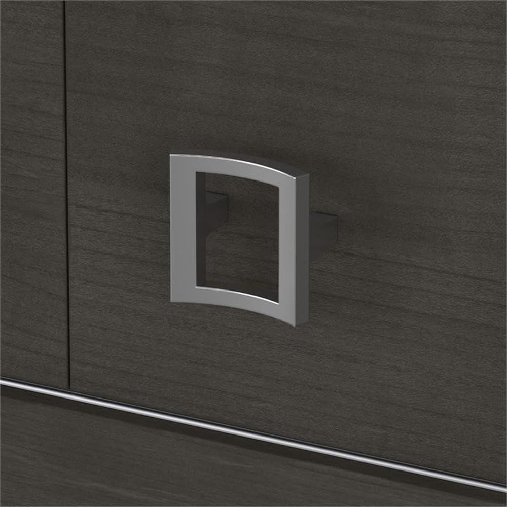 Bush Business Furniture Echo 2-Piece L-Shape Computer Desk Office Set with Hutch