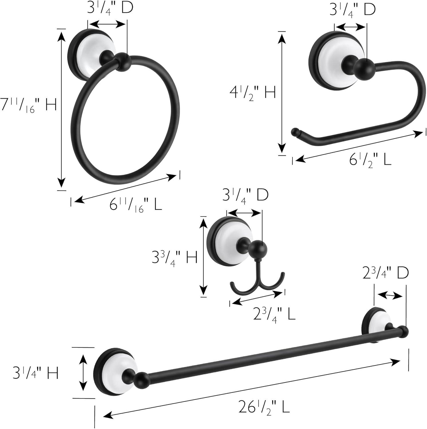 Savannah 4 - Piece Bathroom Hardware Set