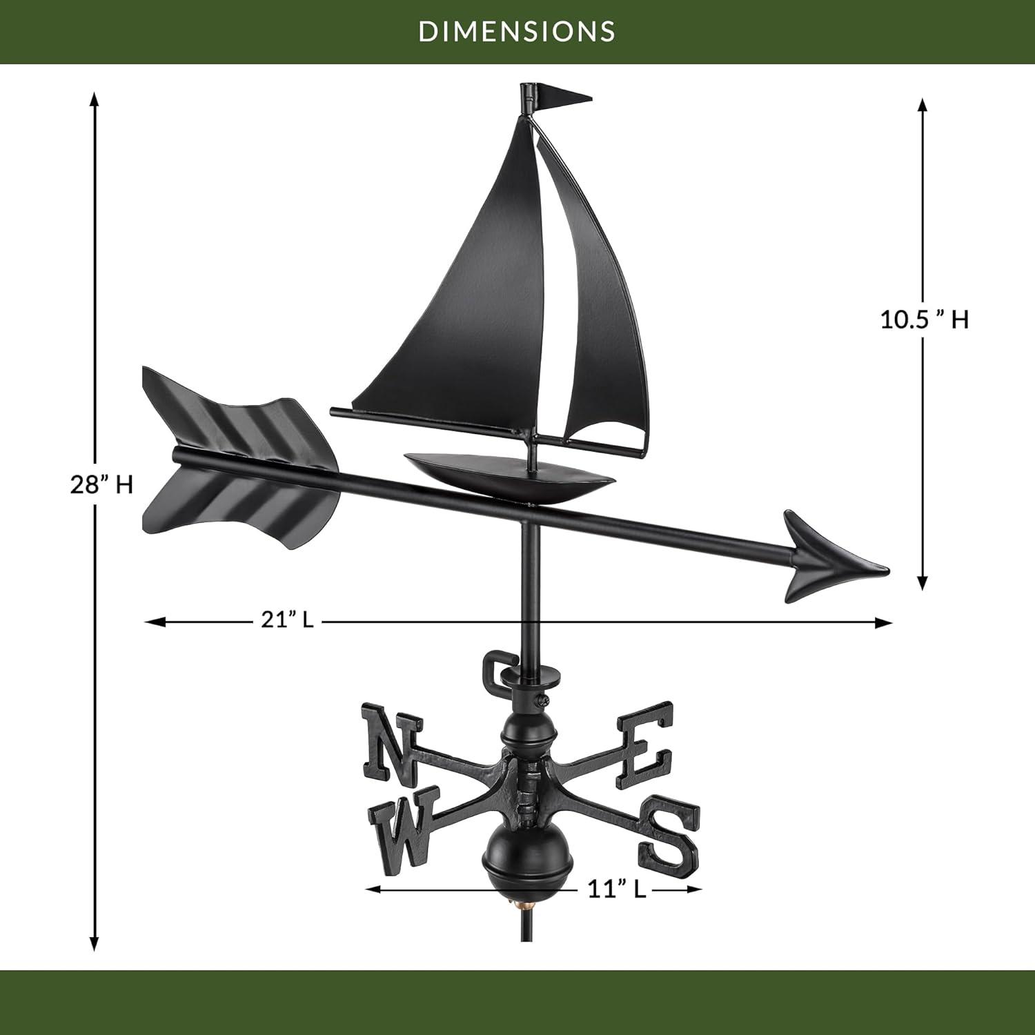 Arlmont & Co. Sidonija 28'' H Aluminum Weathervane