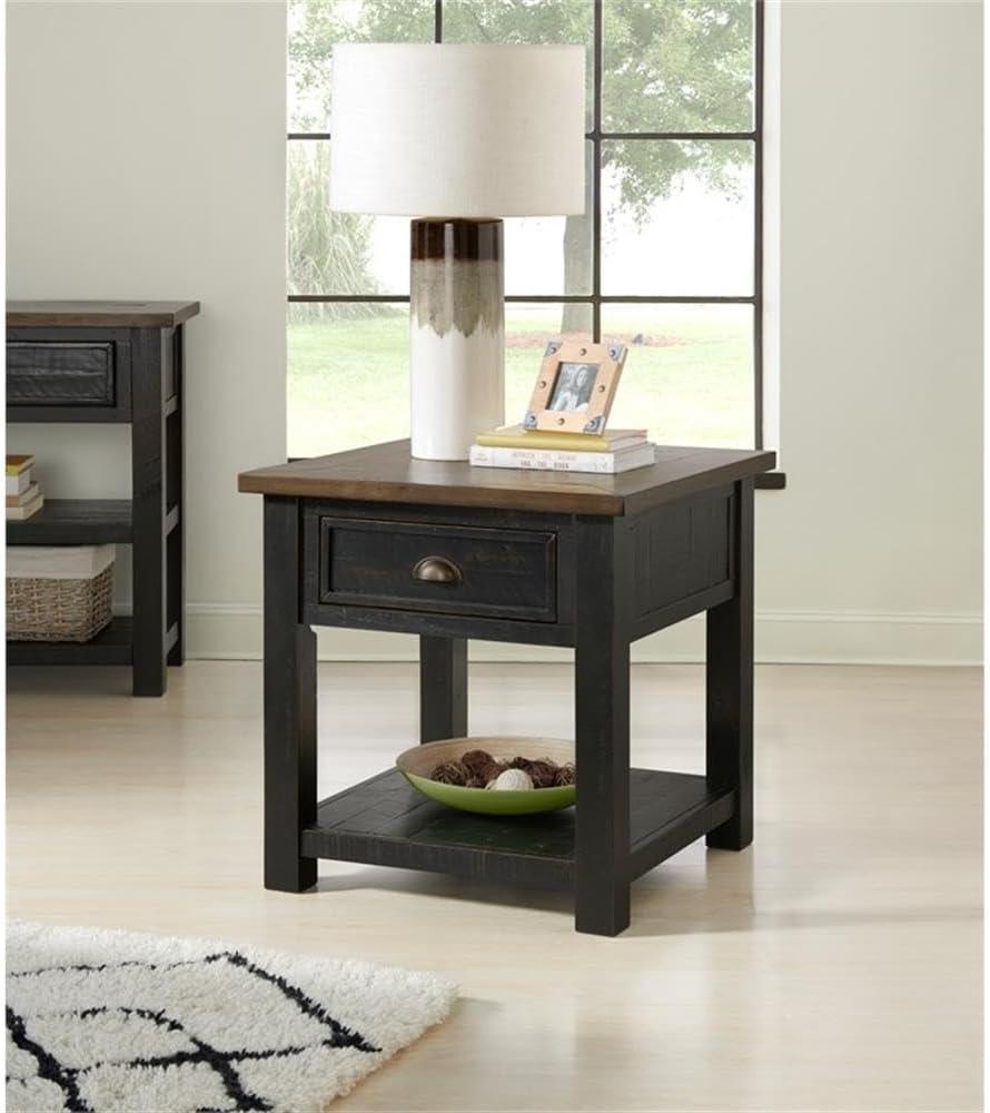 Martin Svensson Home Monterey End Table, Black and Brown