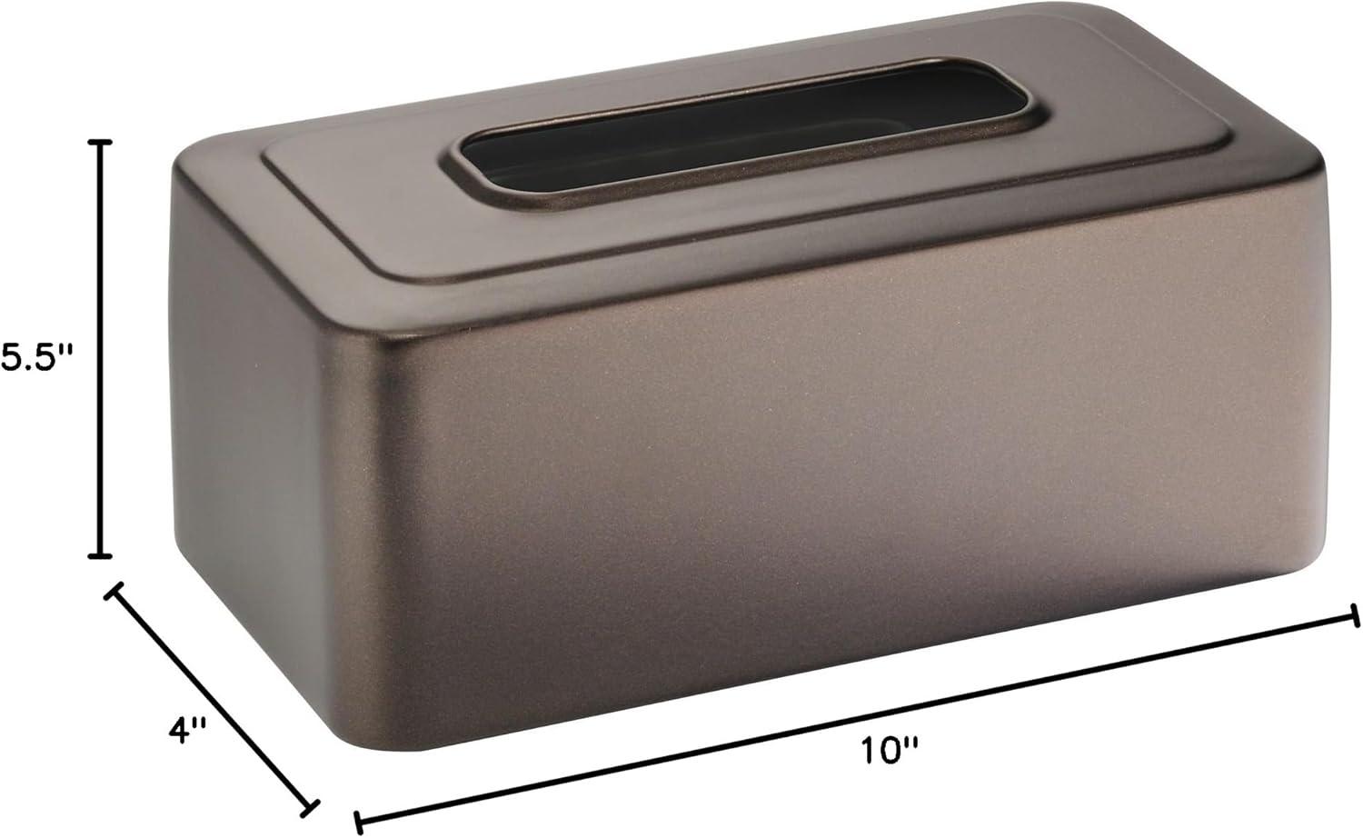 Bronze Steel Rectangular Tissue Box Cover for Bathroom and Bedroom