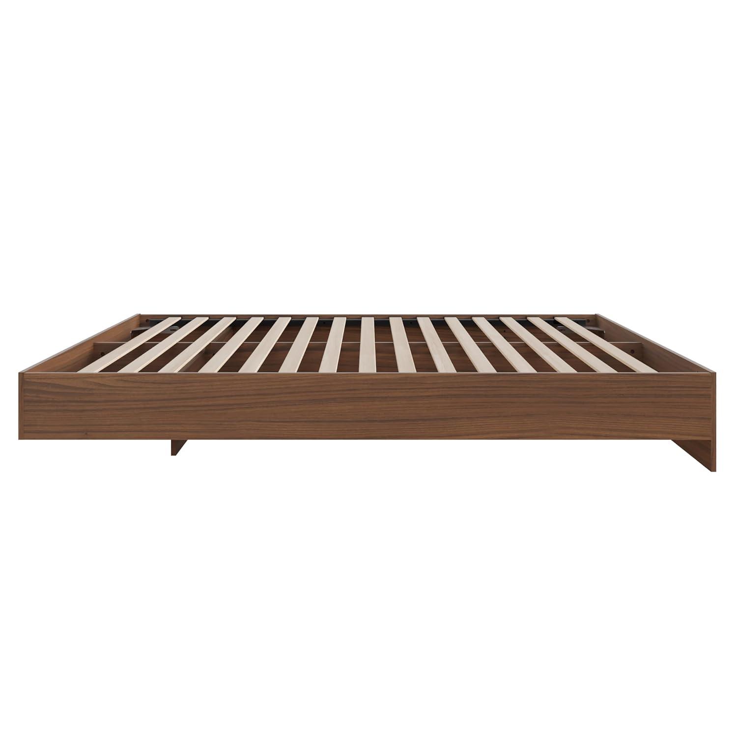 Homestock Country Cottage 345431 Full Size Platform Bed, Walnut