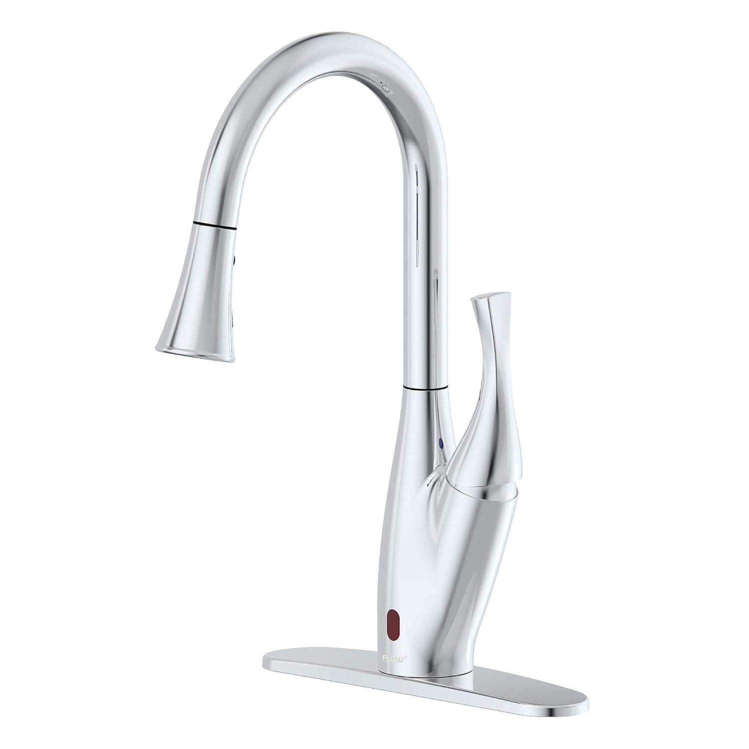 Bio Bidet by BEMIS 7ZUP7000XCP Touchless Pull Down Single Handle Kitchen Faucet