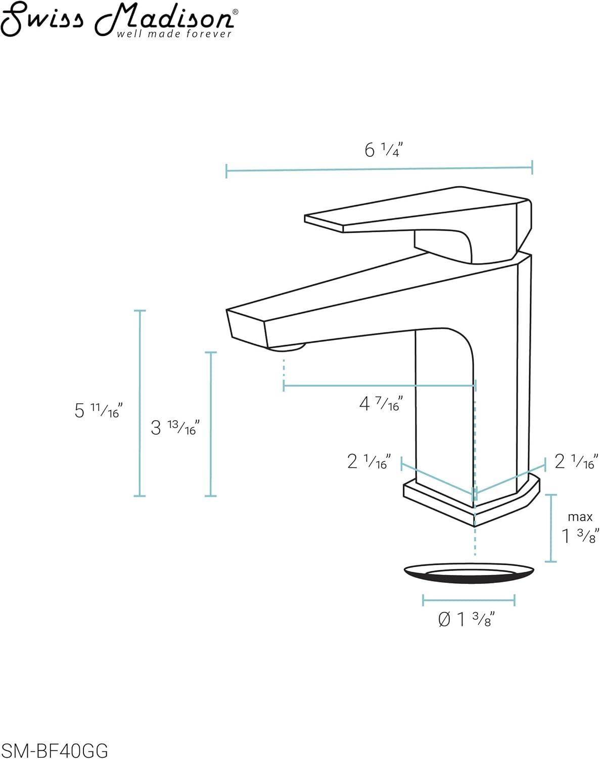 Voltaire Single Hole, Single-Handle, Bathroom Faucet