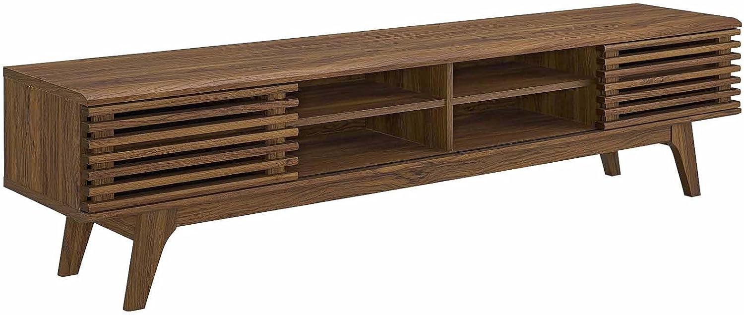 Modway Render 70 Entertainment Center TV Stand - Walnut Walnut