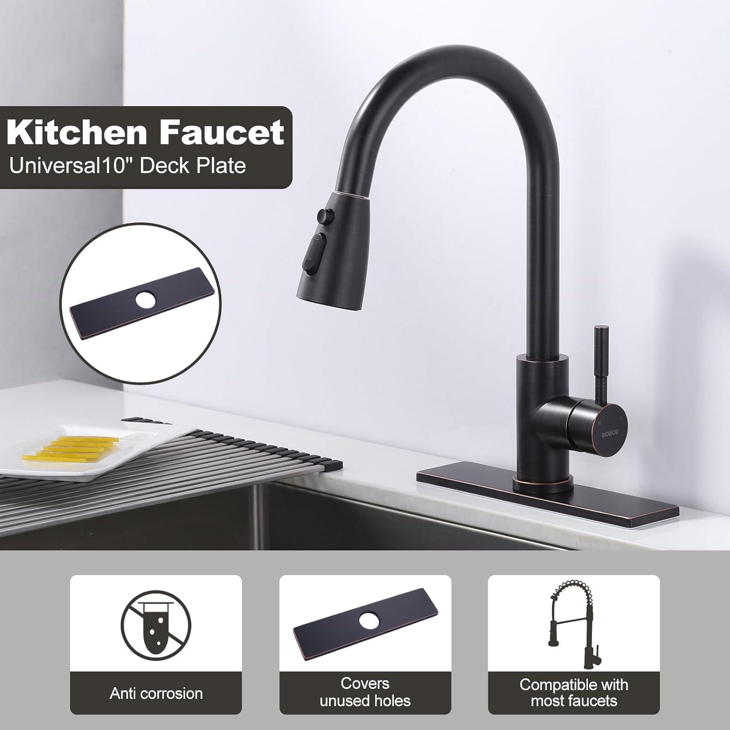 iVIGA iVIGA 10" Sink Faucet Hole Cover Deck Plate VCC06RB