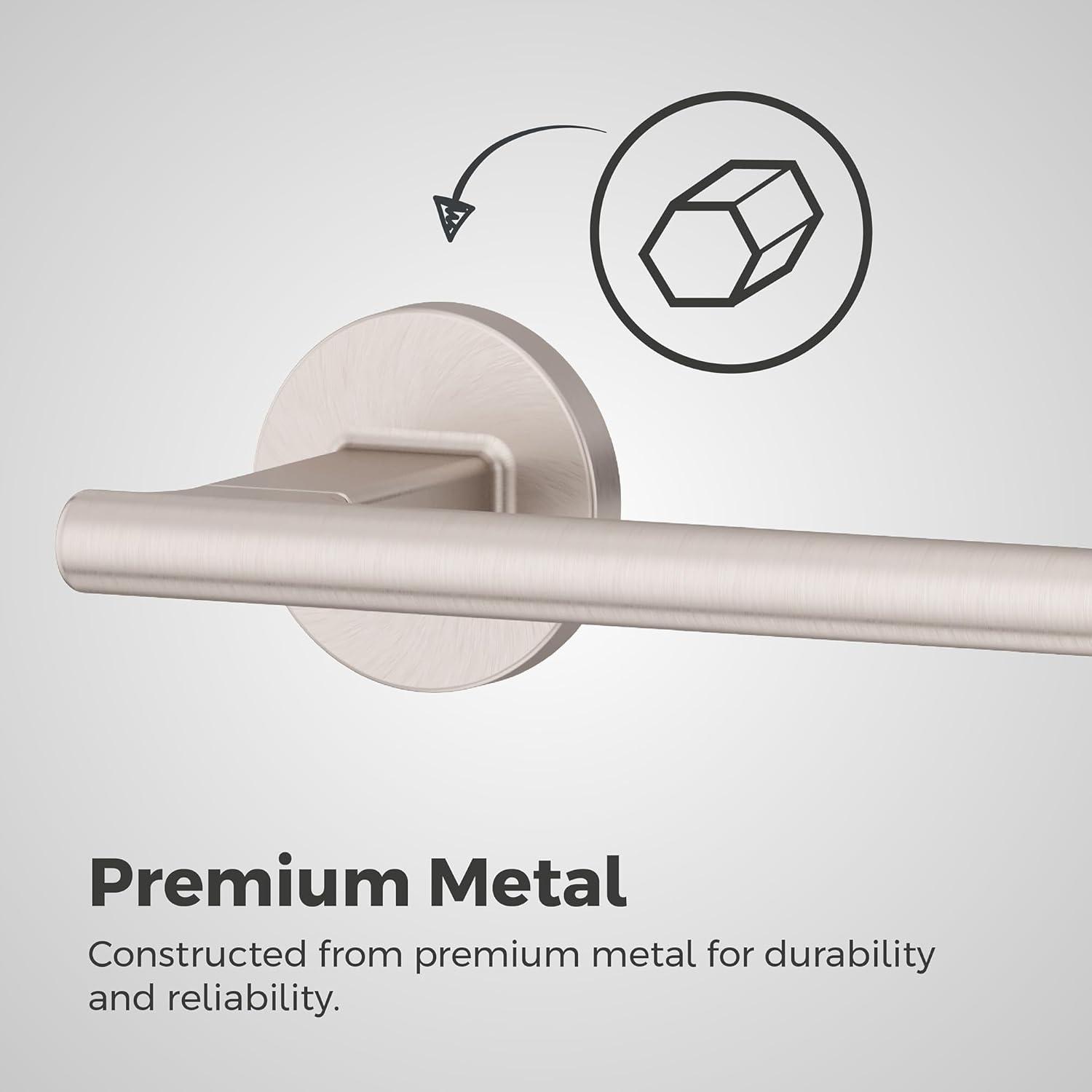 Pfister Capistrano Toilet Paper Holder, Bathroom Tissue Roll Holder, Wall-Mounted, Screw-in, Spot Defense Brushed Nickel Finish, BPHCSO0GS