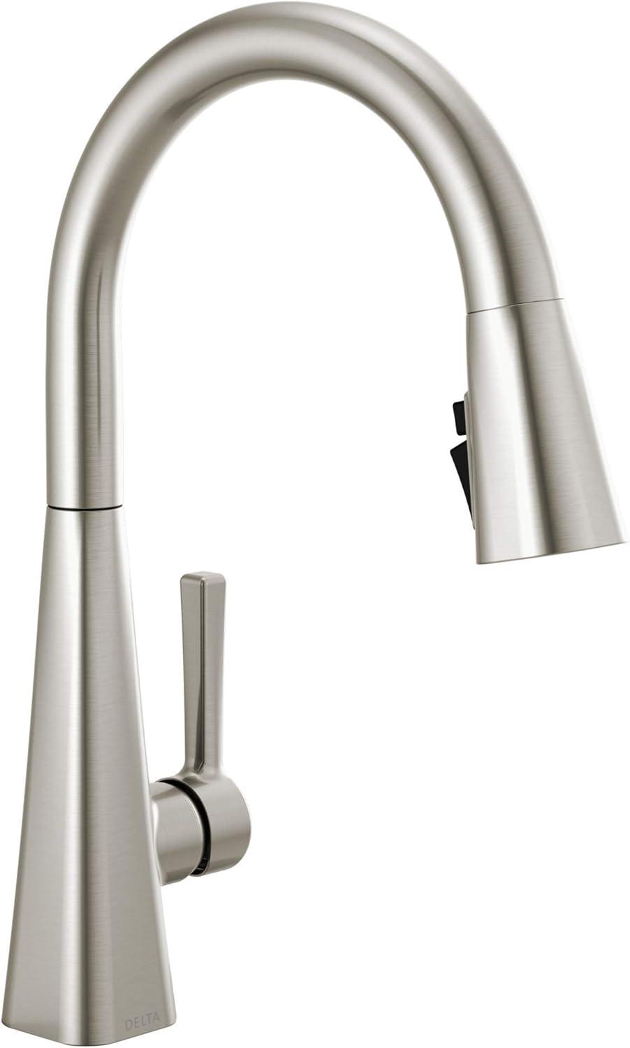 Lenta Pull Down Sprayer Kitchen Sink Faucet, Single Handle Kitchen Faucet