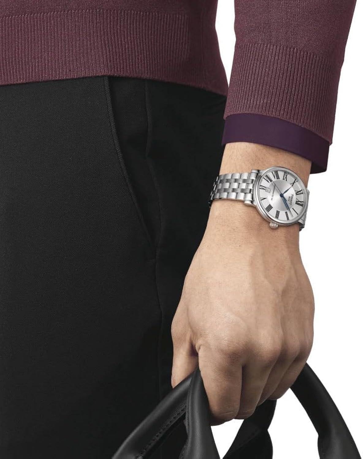 Tissot T-Classic Automatic Silver Dial Ladies Watch T122.207.11.033.00