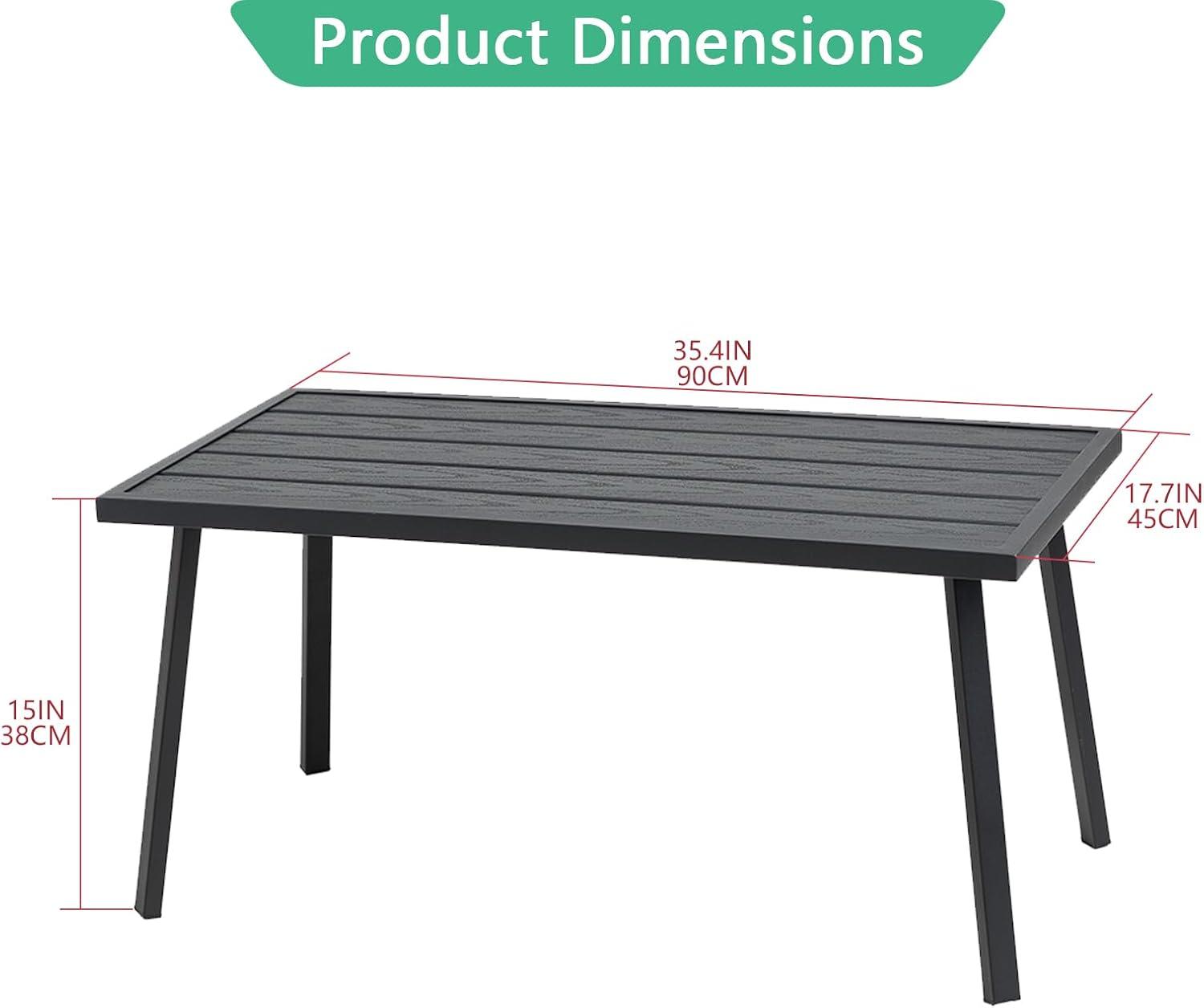 George Oliver Small Metal Outdoor Coffee Side Table