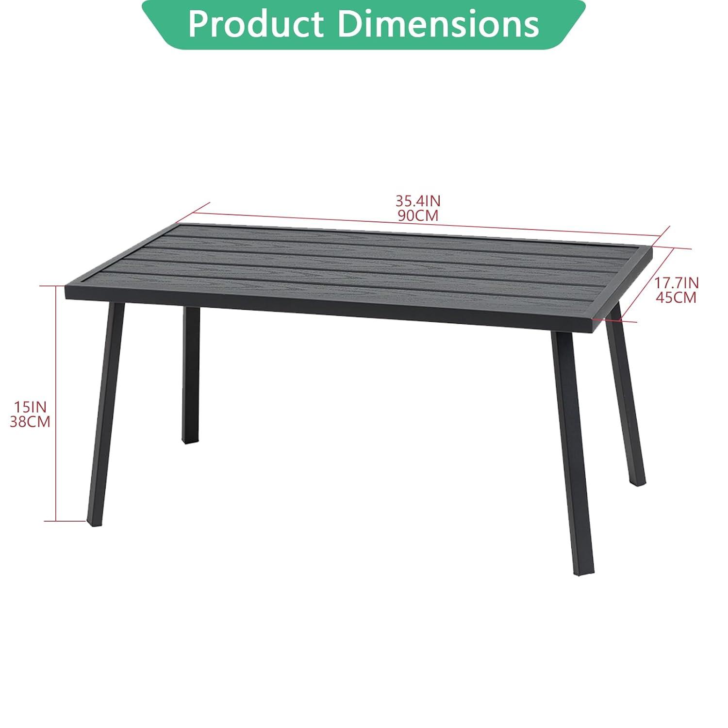 George Oliver Small Metal Outdoor Coffee Side Table