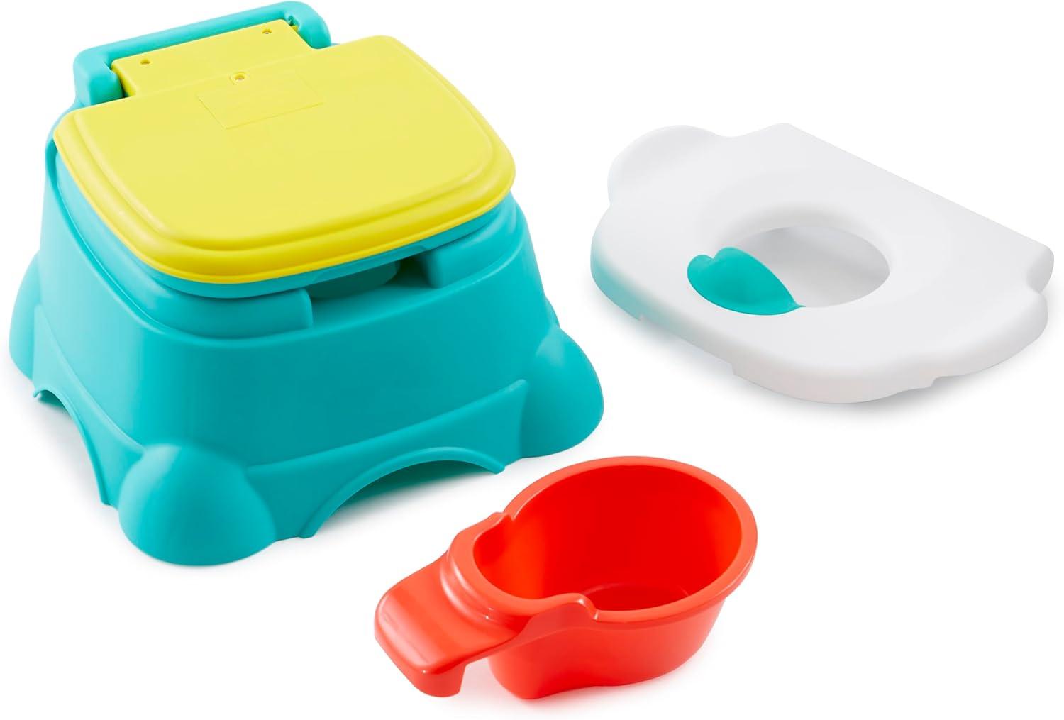 Sesame Street 3-in-1 Potty Chair, Step Stool and Toilet Training Seat - Elmo Hooray!