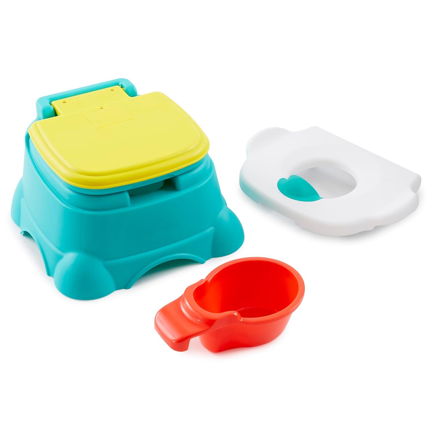 Sesame Street 3-in-1 Potty Chair, Step Stool and Toilet Training Seat - Elmo Hooray!